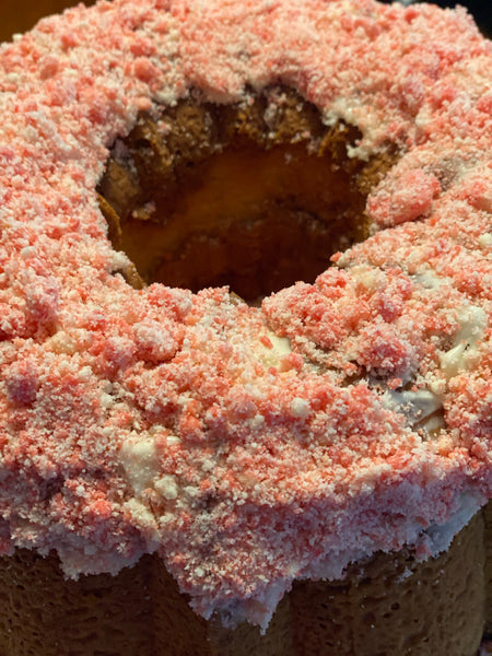 Strawberry Crunch Pound Cake